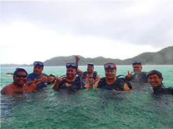 second group of PAN employees aquire scuba certification